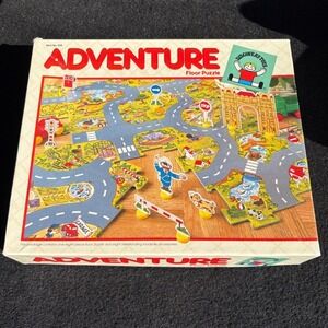 Discovery Toys Adventure Floor Puzzle Roadside Accessories for Kids Vintage 1986